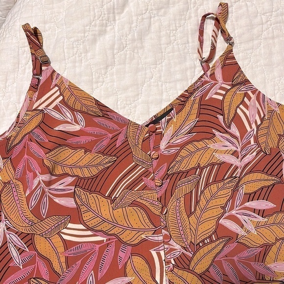 Sanctuary Essential Button down tank Small Autumn tropics - Picture 1 of 7